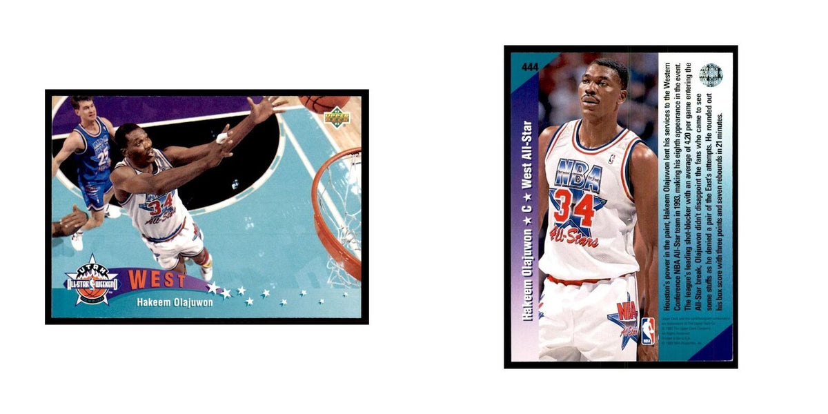 1992 Upper Deck Hakeem Olajuwon Basketball Cards #444