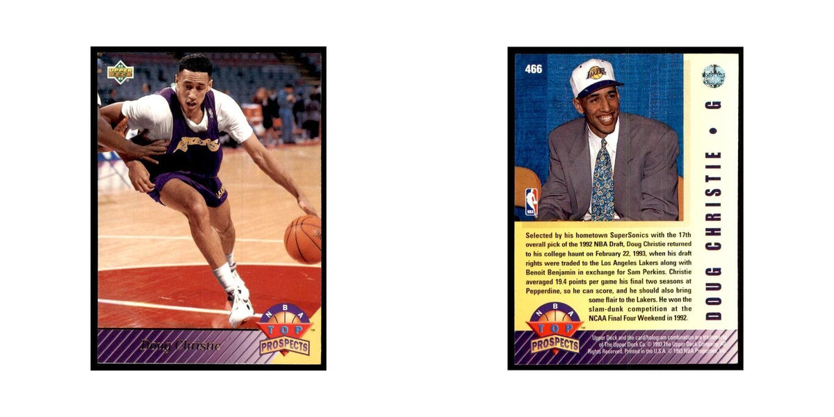 1992 Upper Deck Doug Christie Basketball Cards #466