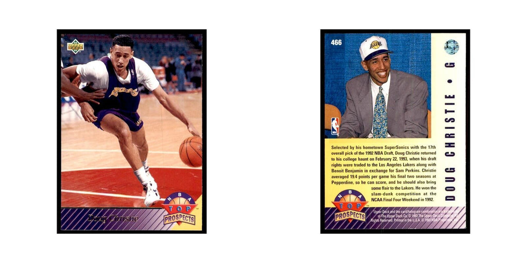 1992 Upper Deck Doug Christie Basketball Cards #466