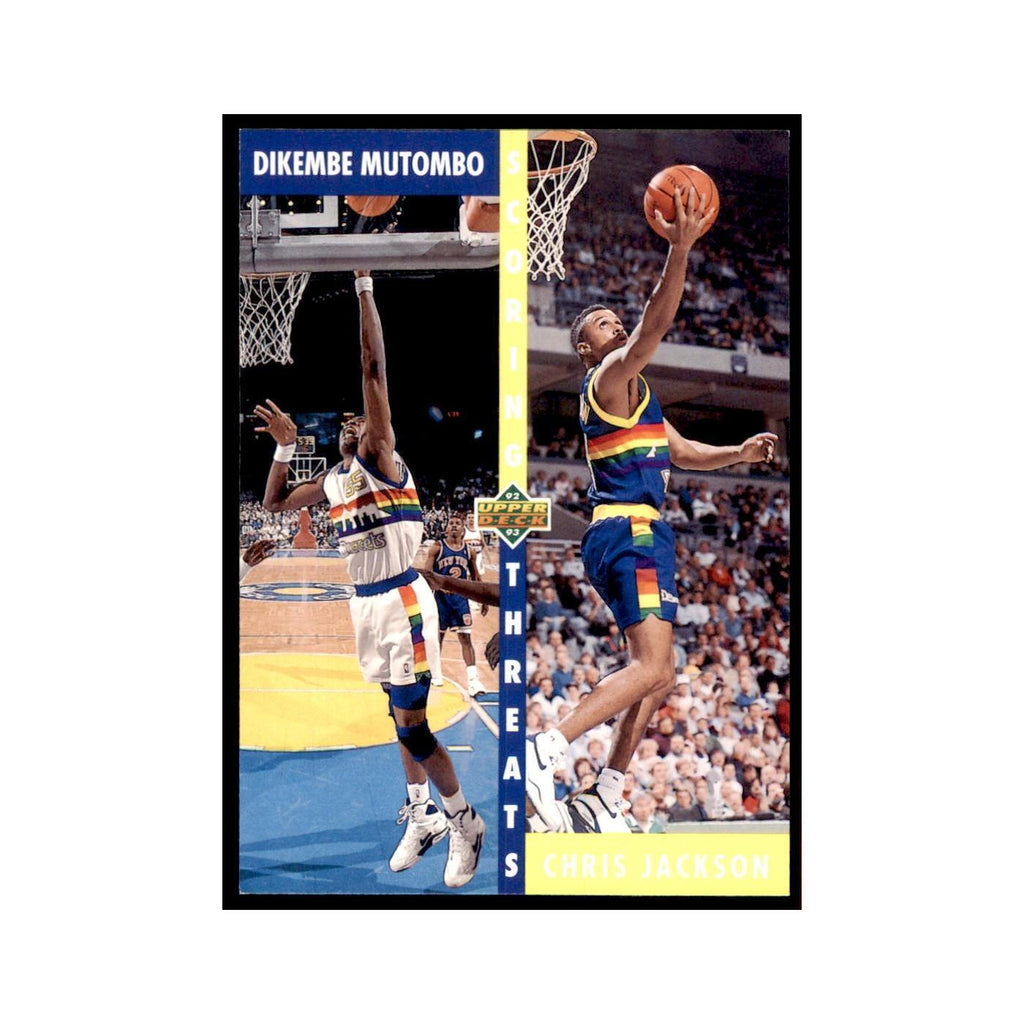 1992 Upper Deck Dikembe Mutombo/Chris Jackson Basketball Cards #499