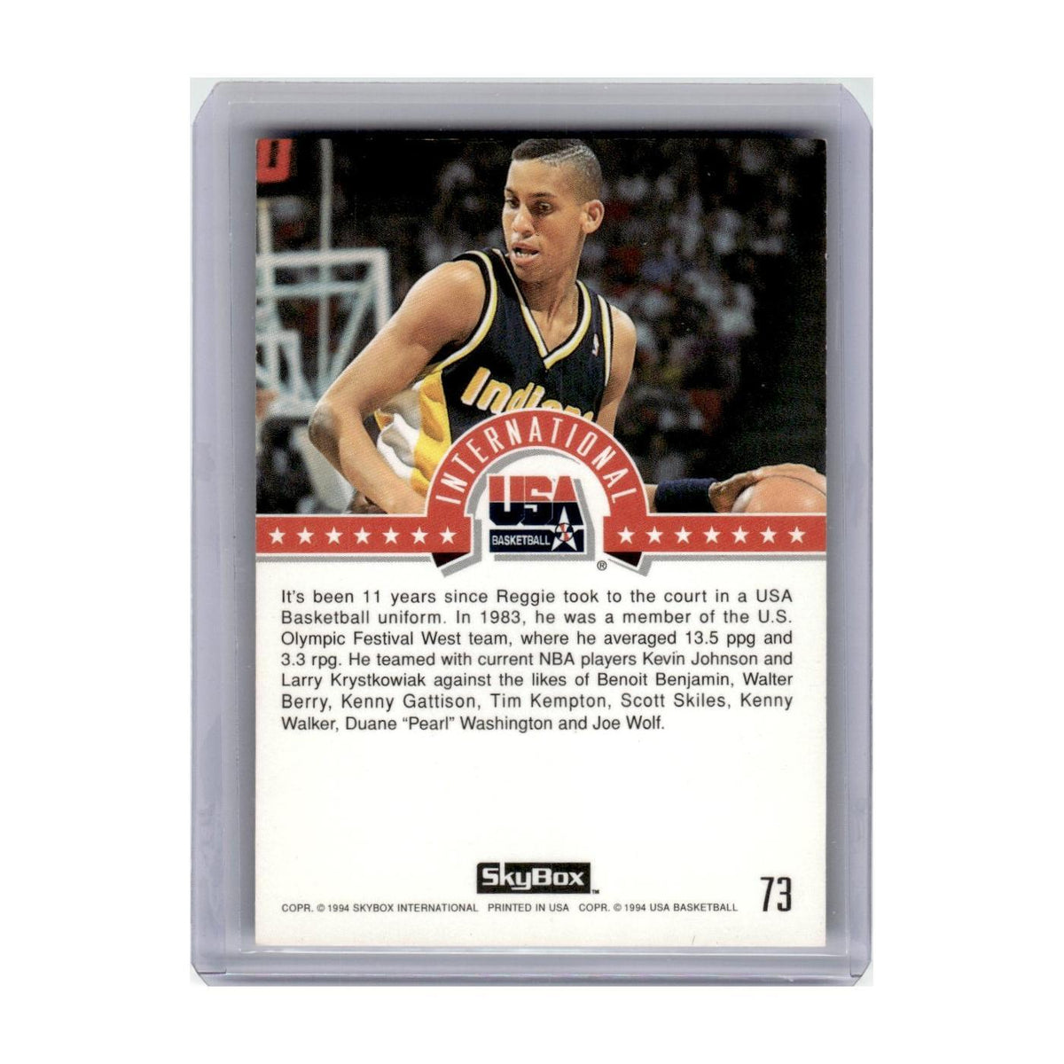 1994 SkyBox Reggie Miller USA #73