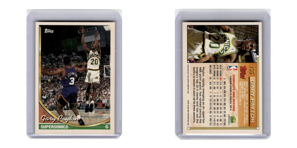 1993 Topps Gary Payton Seattle SuperSonics #155