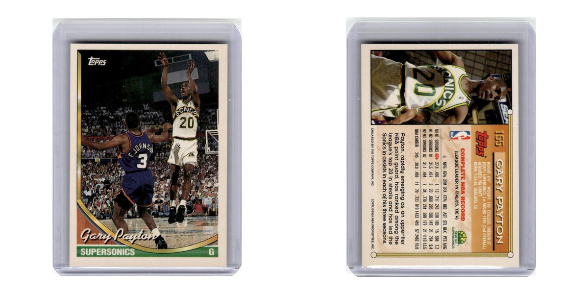 1993 Topps Gary Payton Seattle SuperSonics #155