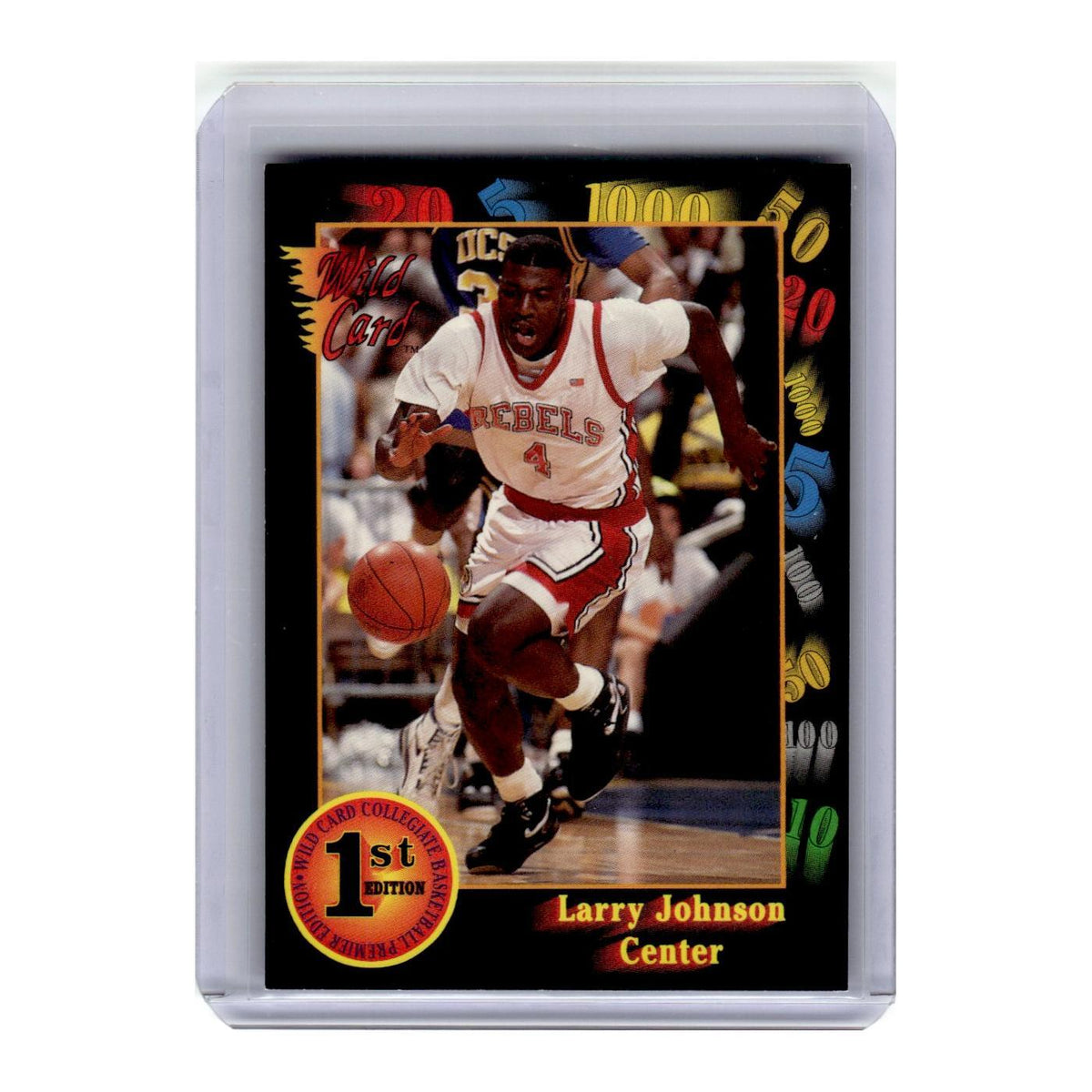 1992 Wild Card Larry Johnson Hornets #24