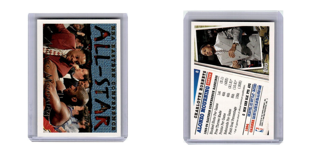1994 Topps Alonzo Mourning Hornets #8