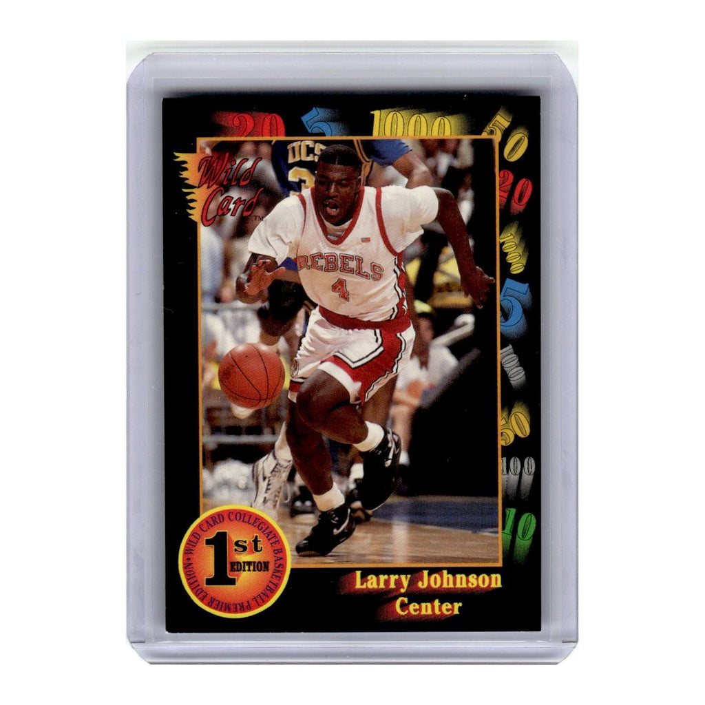 1992 Wild Card Larry Johnson Hornets #24