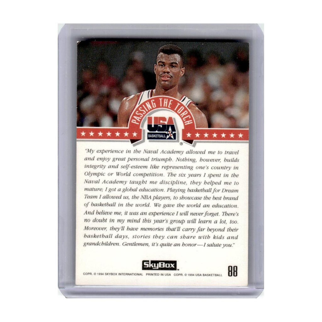 1994 SkyBox David Robinson USA #88