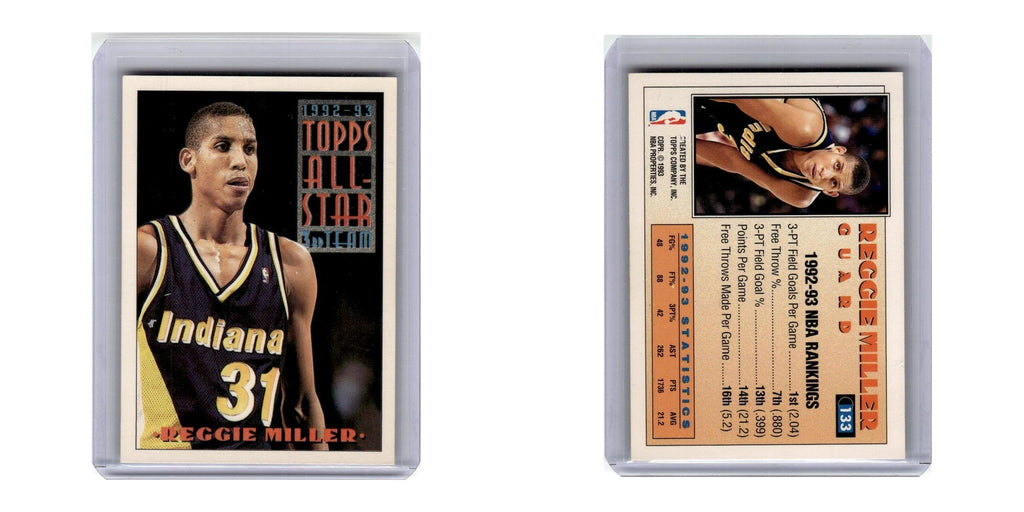 1993 Topps Reggie Miller Pacers #133