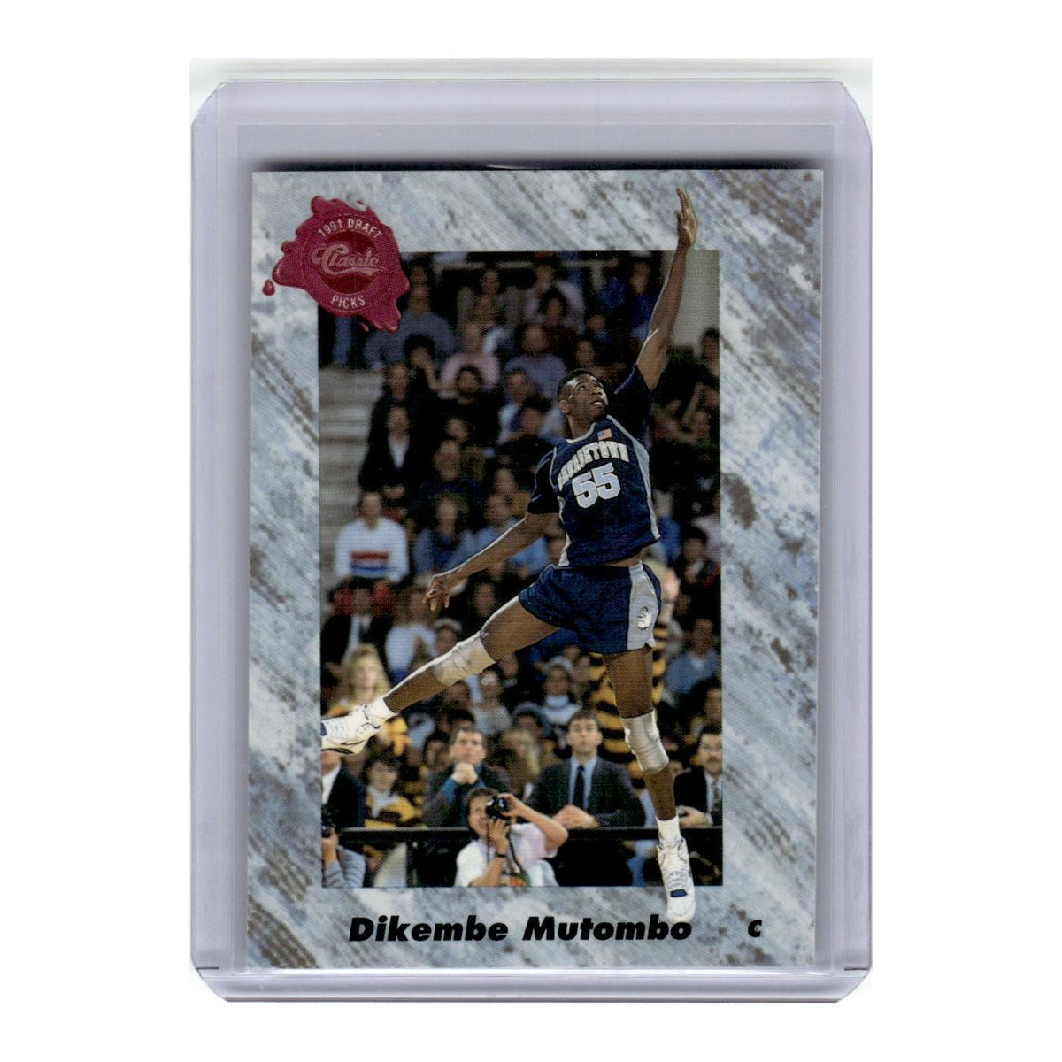 1991 Classic Draft Picks Dikembe Mutombo Hornets #151