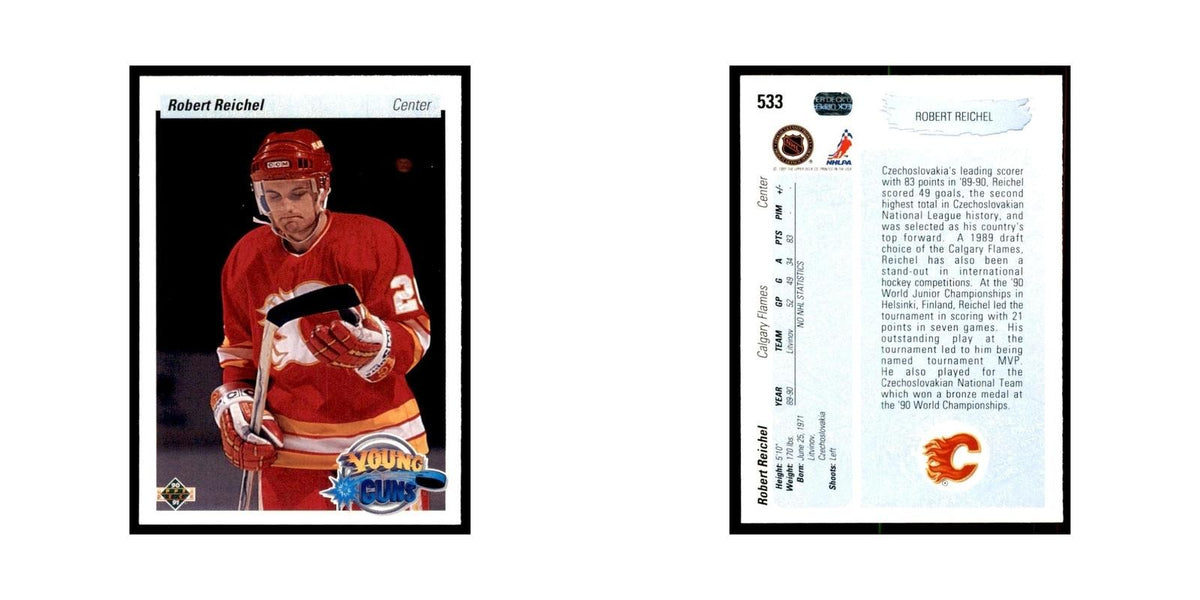 1990 Upper Deck Robert Reichel Hockey Cards #533