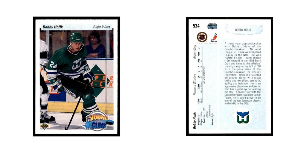 1990 Upper Deck Bobby Holik Hockey Cards #534