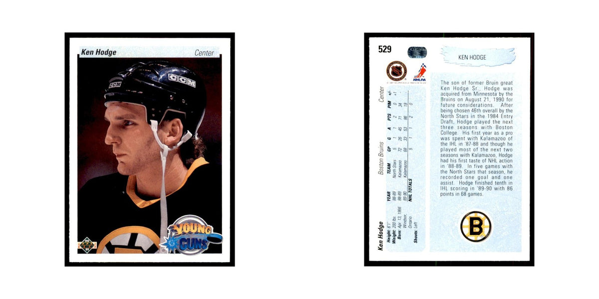 1990 Upper Deck Ken Hodge Hockey Cards #529