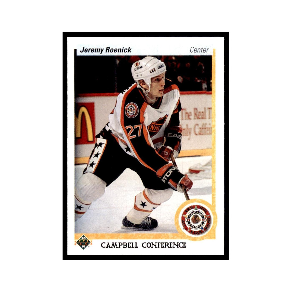 1990 Upper Deck Jeremy Roenick Hockey Cards #481