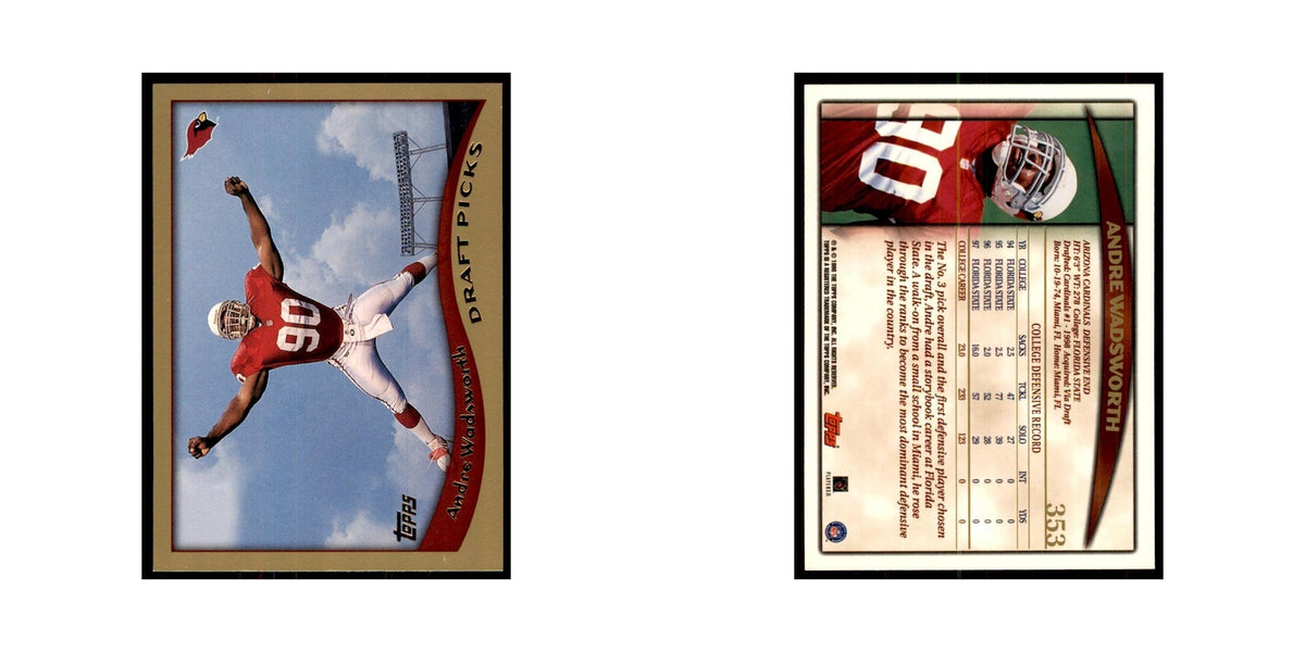1998 Topps Andre Wadsworth RC Cardinals #353