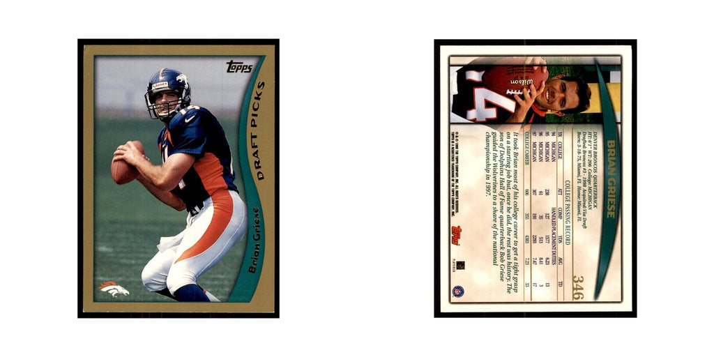 1998 Topps Brian Griese RC Broncos #346