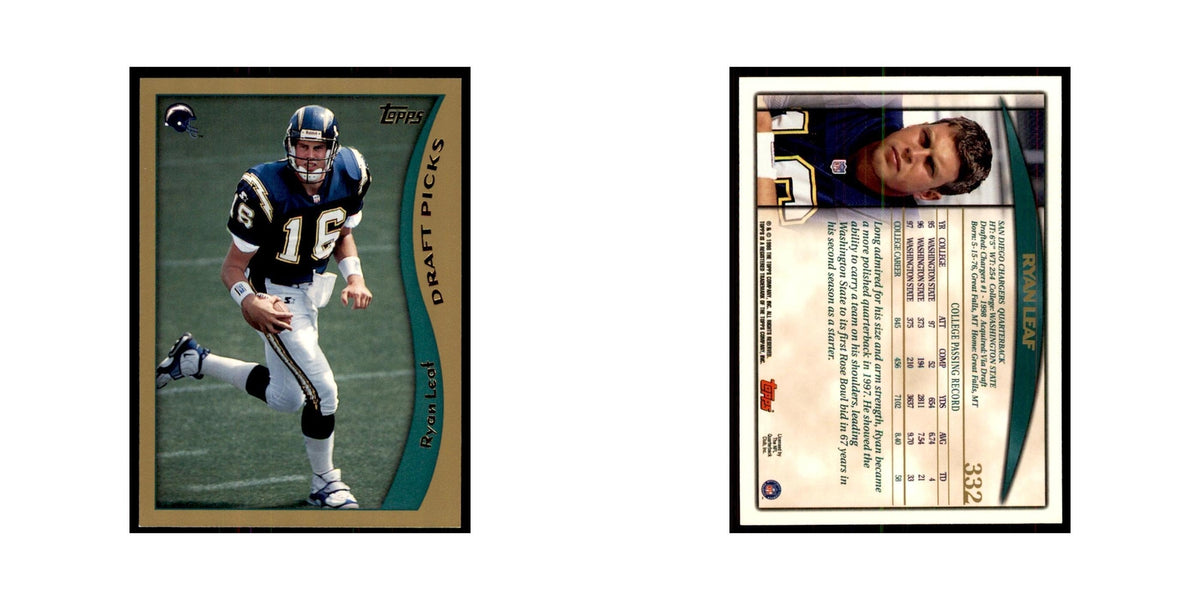 1998 Topps Ryan Leaf RC San Diego Chargers #30