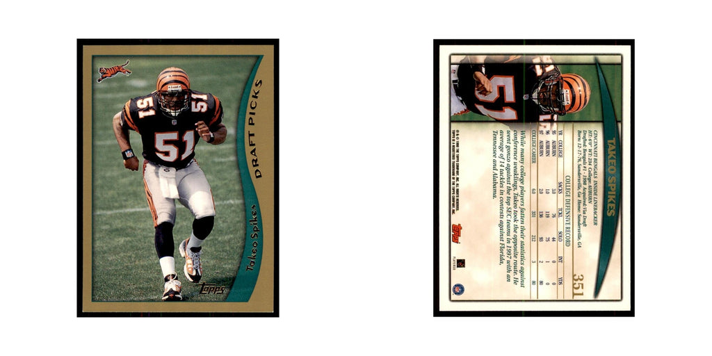 1998 Topps Takeo Spikes RC Bengals #351