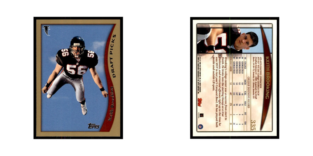 1998 Topps Keith Brooking RC Falcons #335
