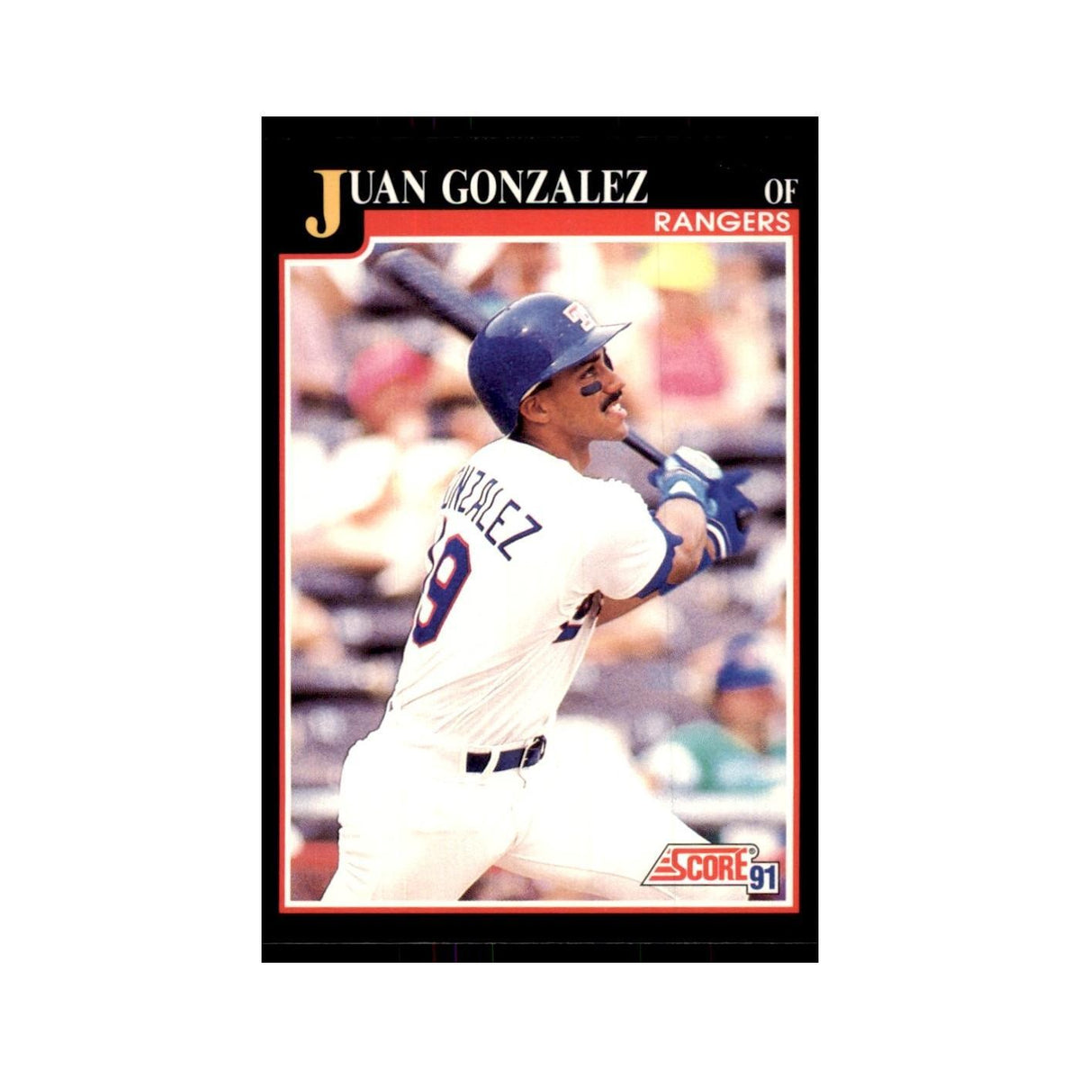 1991 Score Juan Gonzalez Baseball Cards #805