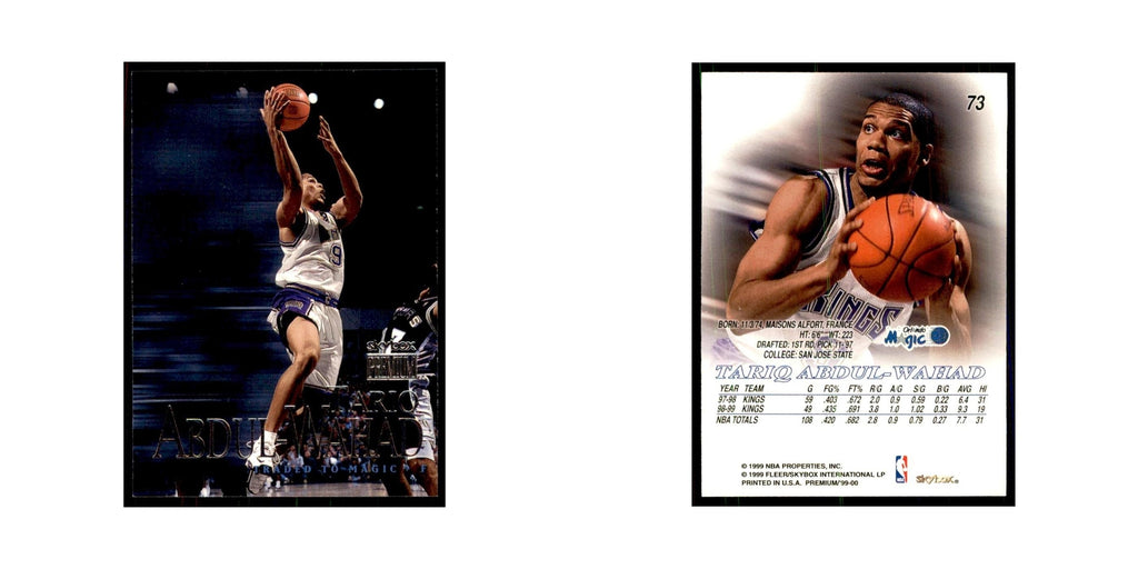 1999 SkyBox Premium Tariq Abdul-Wahad Basketball Cards #73