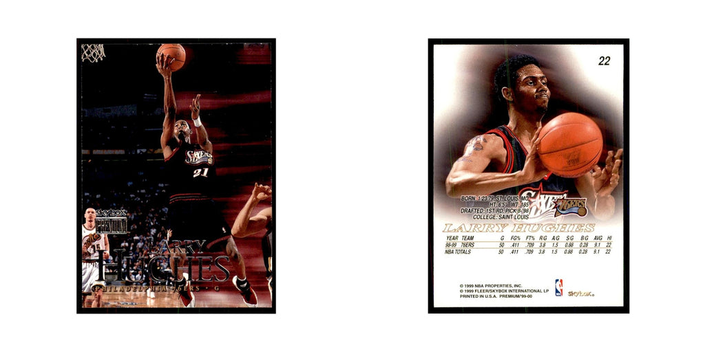 1999 SkyBox Premium Larry Hughes Basketball Cards #22