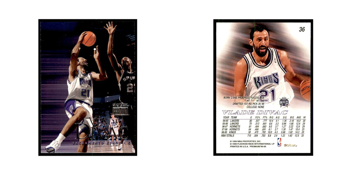 1999 SkyBox Premium Vlade Divac Basketball Cards #36