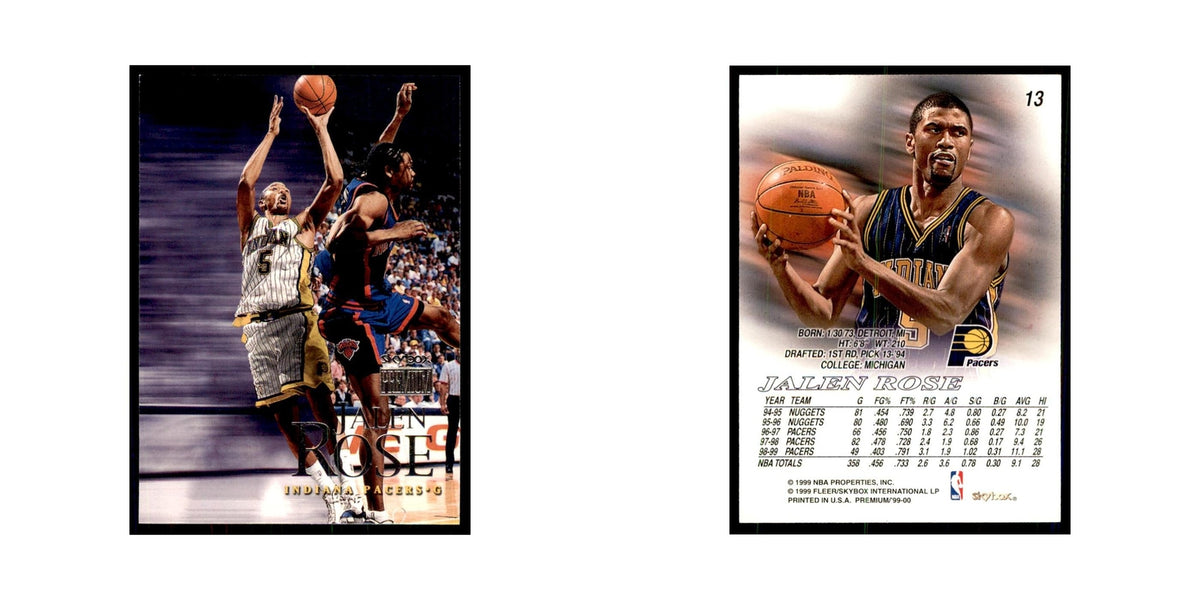 1999 SkyBox Premium Jalen Rose Basketball Cards #13