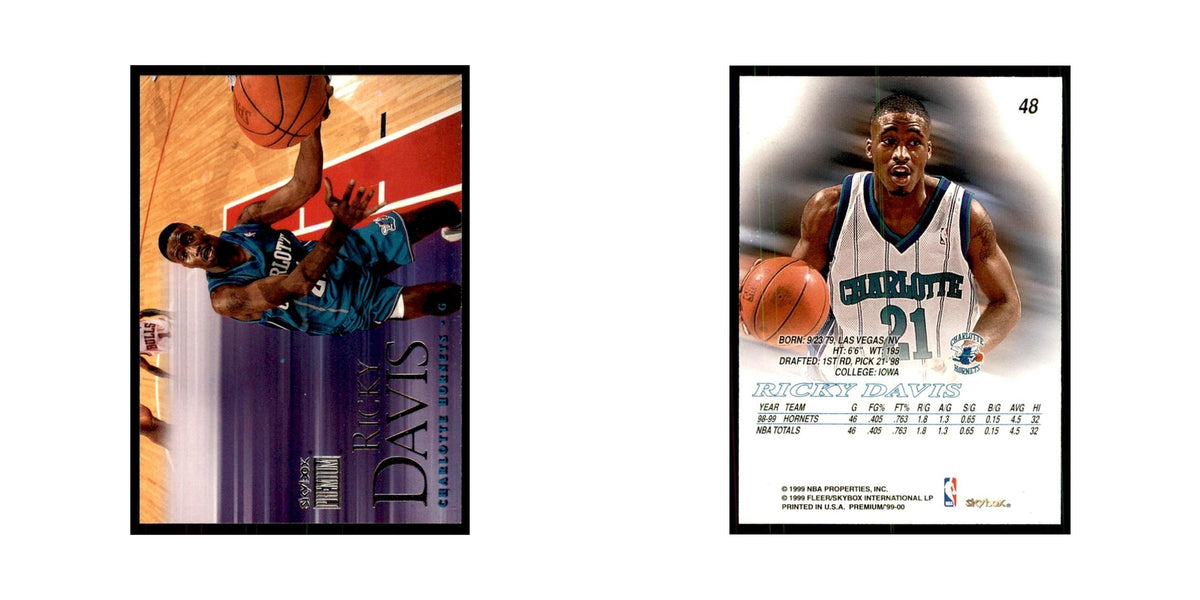 1999 SkyBox Premium Ricky Davis Basketball Cards #48