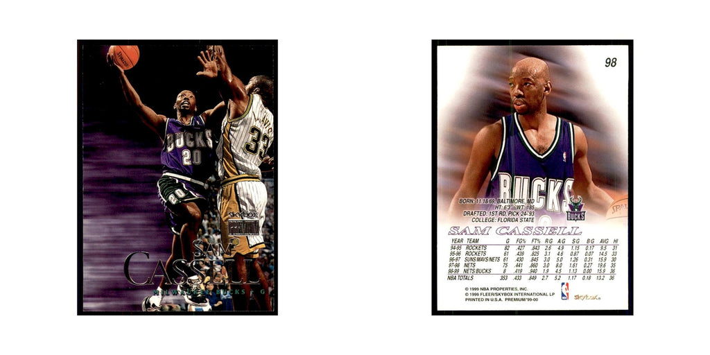 1999 SkyBox Premium Sam Cassell Basketball Cards #98
