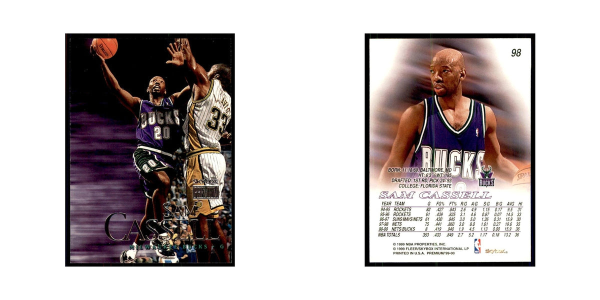 1999 SkyBox Premium Sam Cassell Basketball Cards #98