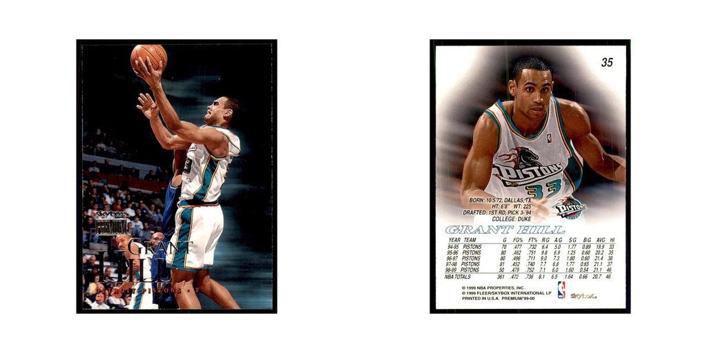 1999 SkyBox Premium Grant Hill Basketball Cards #35