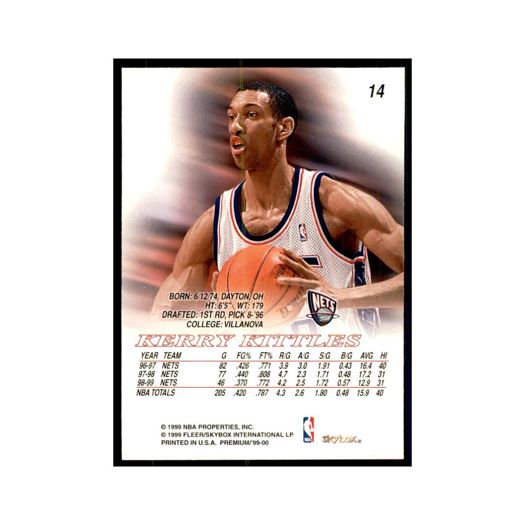 1999 SkyBox Premium Kerry Kittles Basketball Cards #14