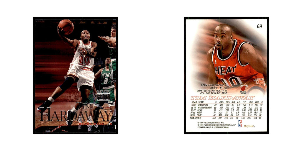 1999 SkyBox Premium Tim Hardaway Basketball Cards #69
