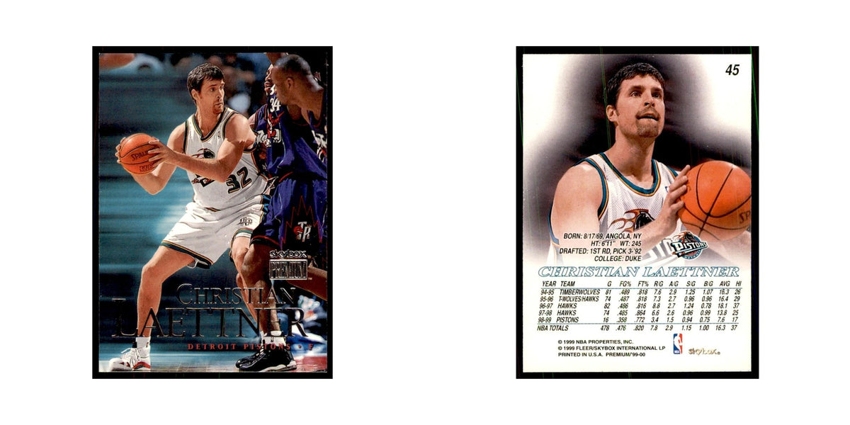 1999 SkyBox Premium Christian Laettner Basketball Cards #45