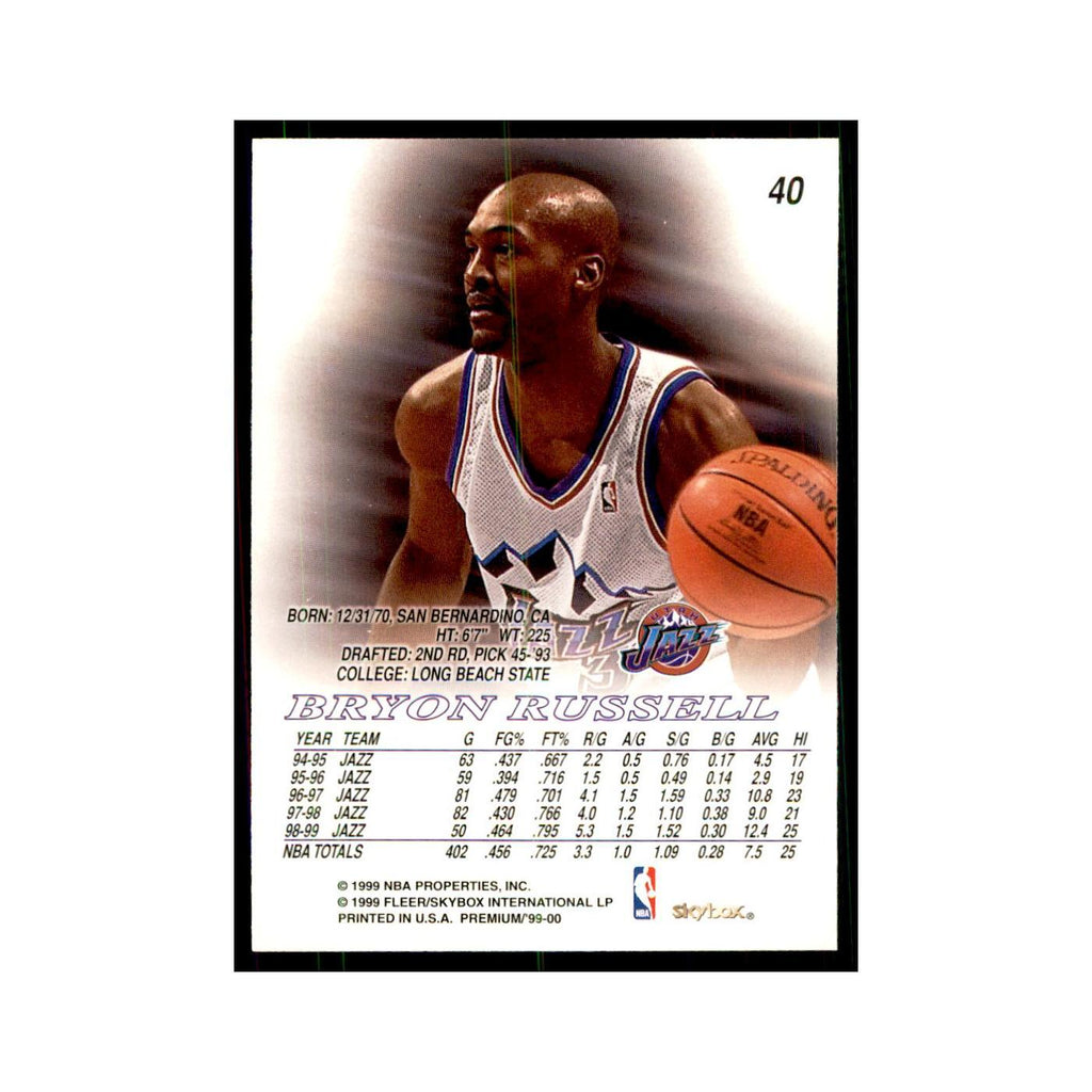 1999 SkyBox Premium Bryon Russell Basketball Cards #40