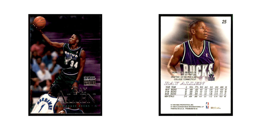 1999 SkyBox Premium Ray Allen Basketball Cards #25
