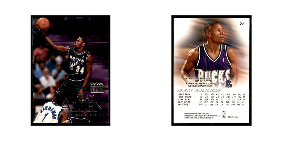 1999 SkyBox Premium Ray Allen Basketball Cards #25