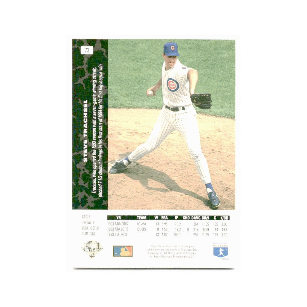 Steve Trachsel 1994 SP #73 Chicago Cubs Baseball Card NM