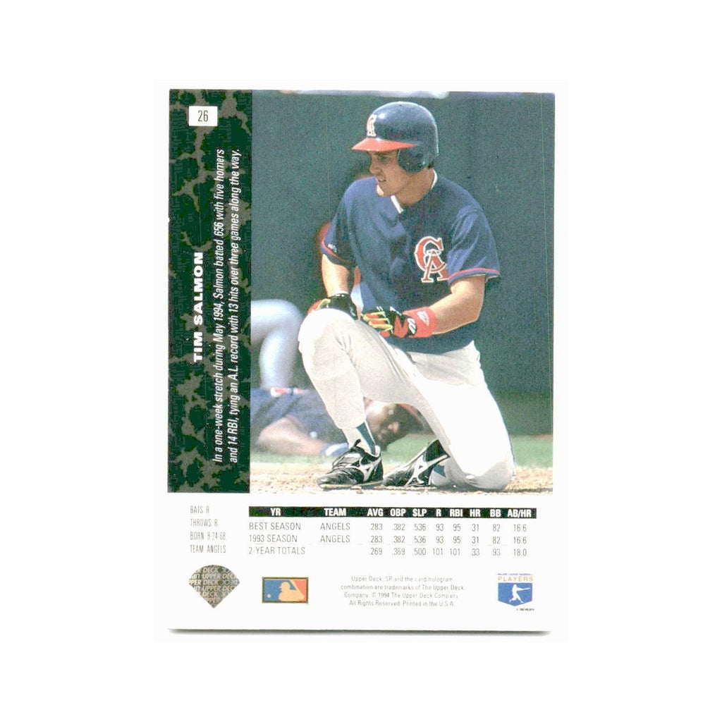 Tim Salmon 1994 SP #26 California Angels Baseball Card NM