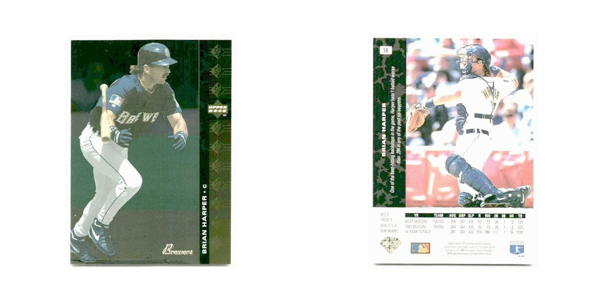 Brian Harper 1994 SP #58 Milwaukee Brewers Baseball Card NM