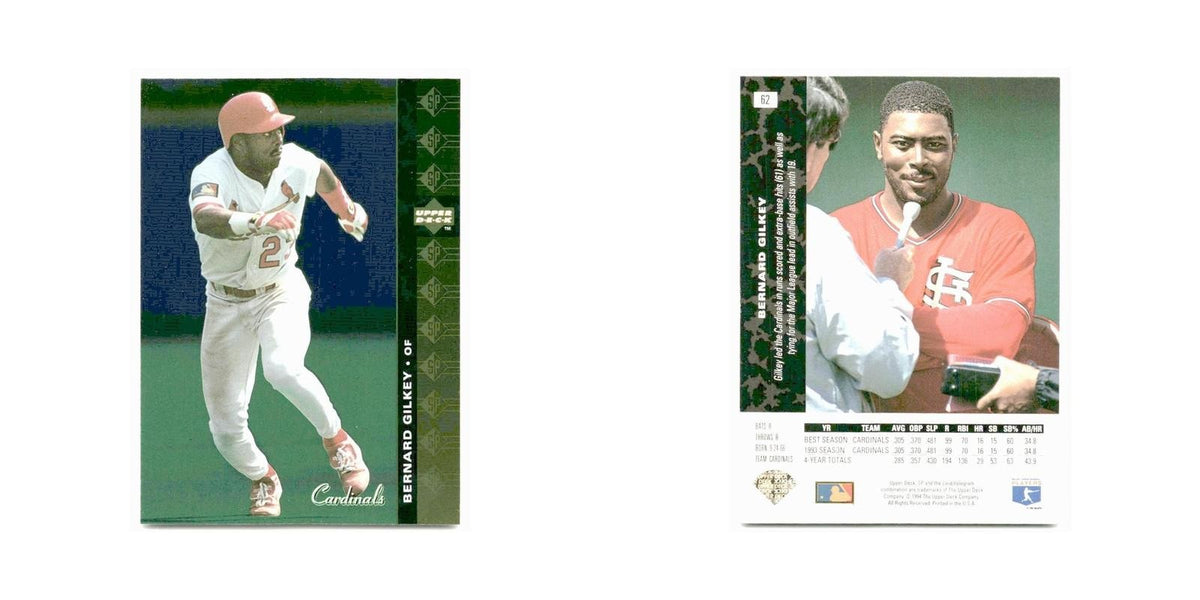 Bernard Gilkey 1994 SP #62 St. Louis Cardinals Baseball Card NM