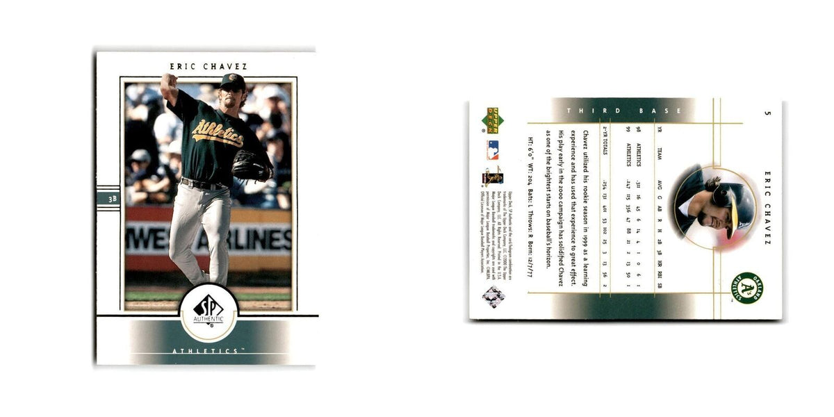 2000 SP Authentic Eric Chavez Athletics #5