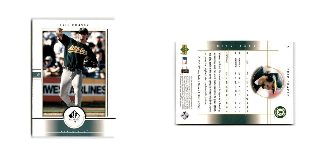 2000 SP Authentic Eric Chavez Athletics #5