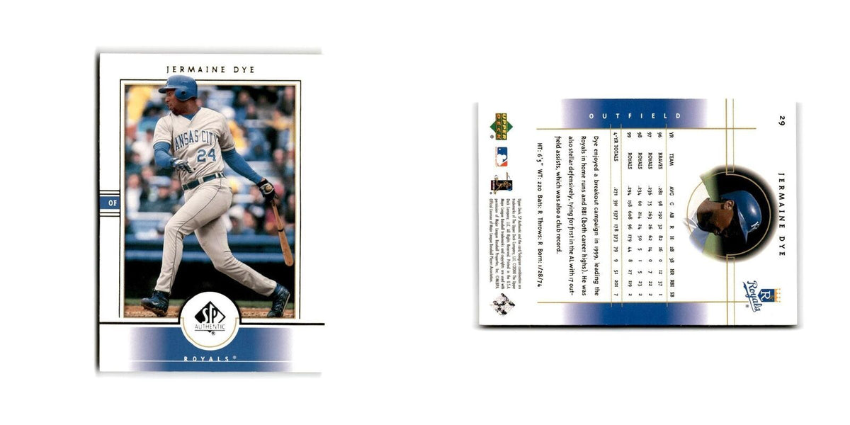 2000 SP Authentic Jermaine Dye Royals #29
