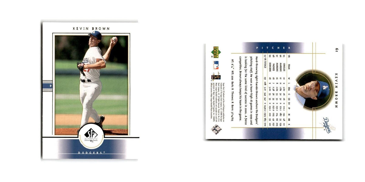 2000 SP Authentic Kevin Brown Dodgers #61