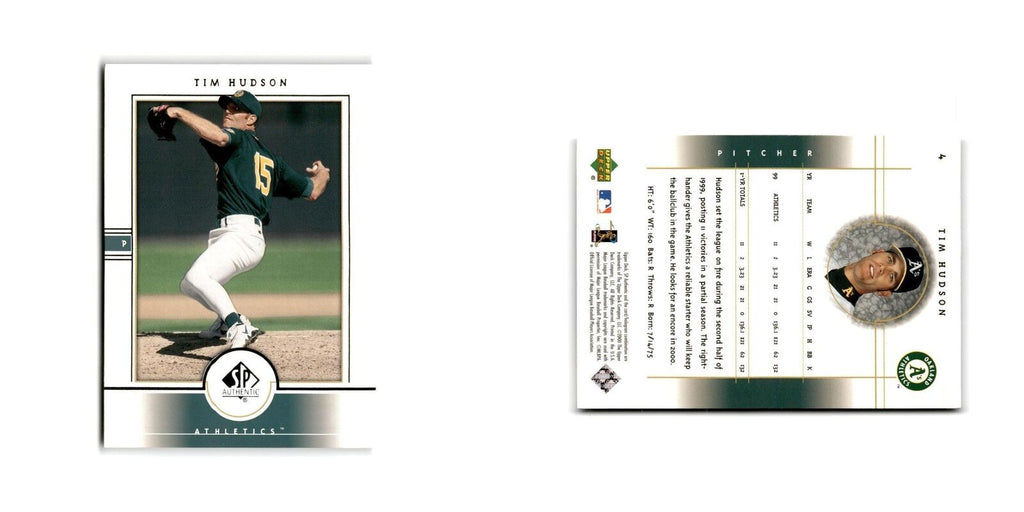 2000 SP Authentic Tim Hudson Oakland A's #4