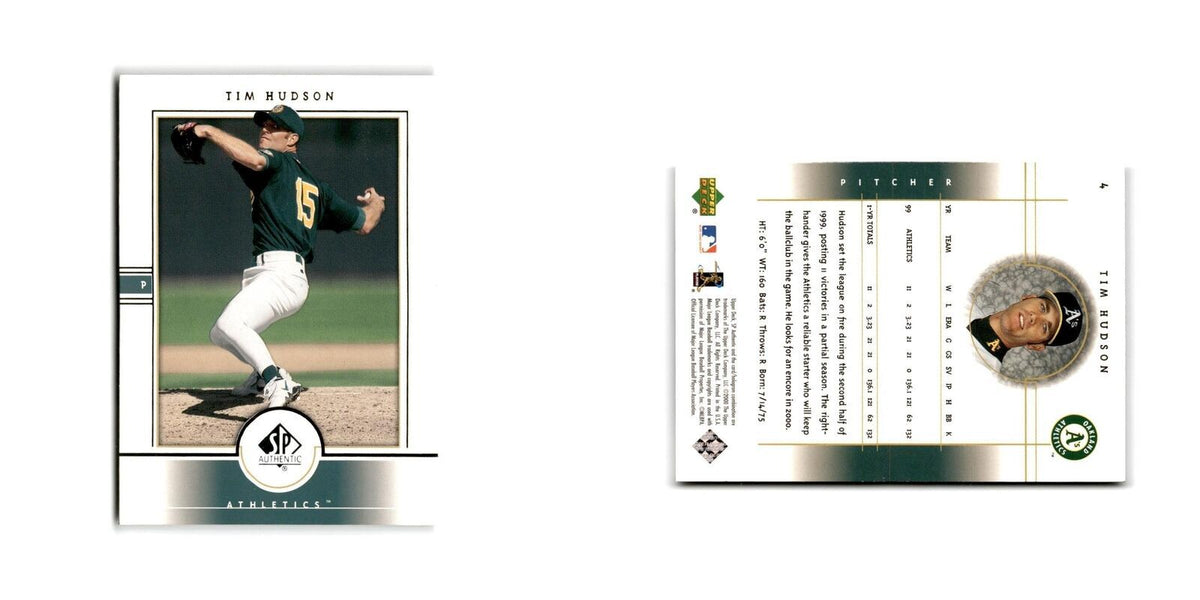 2000 SP Authentic Tim Hudson Oakland A's #4