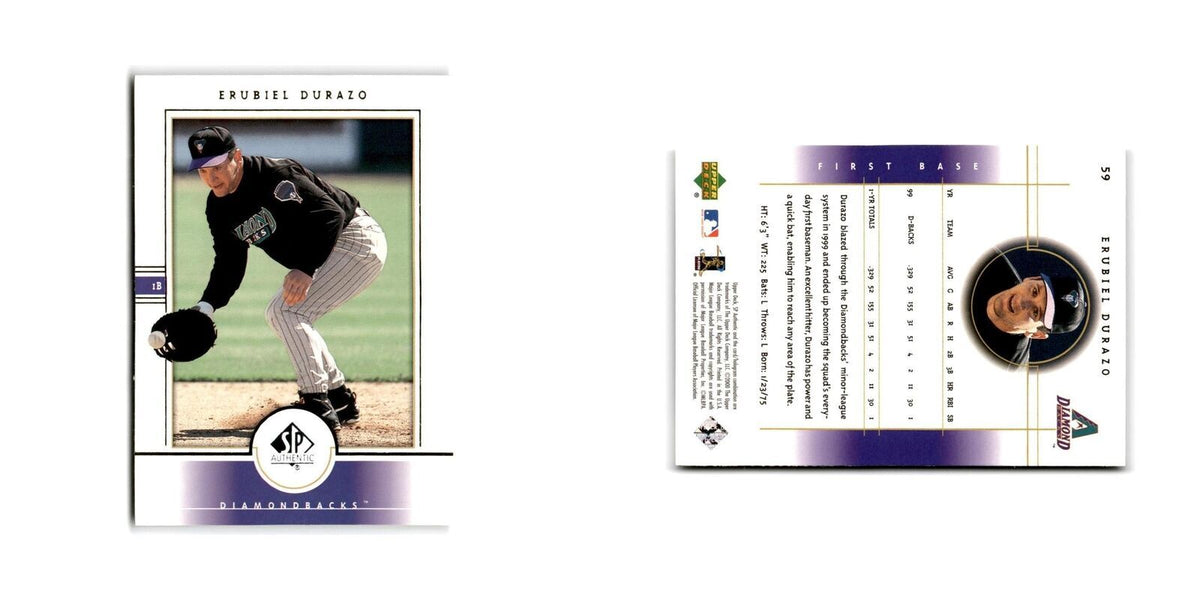 2000 SP Authentic Erubiel Durazo Diamondbacks #59
