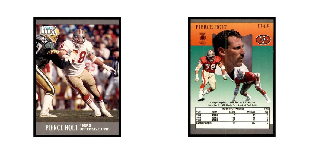 1991 Fleer Update Pierce Holt Football Cards #U-88