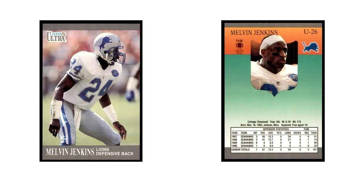 1991 Fleer Update Melvin Jenkins Football Cards #U-26